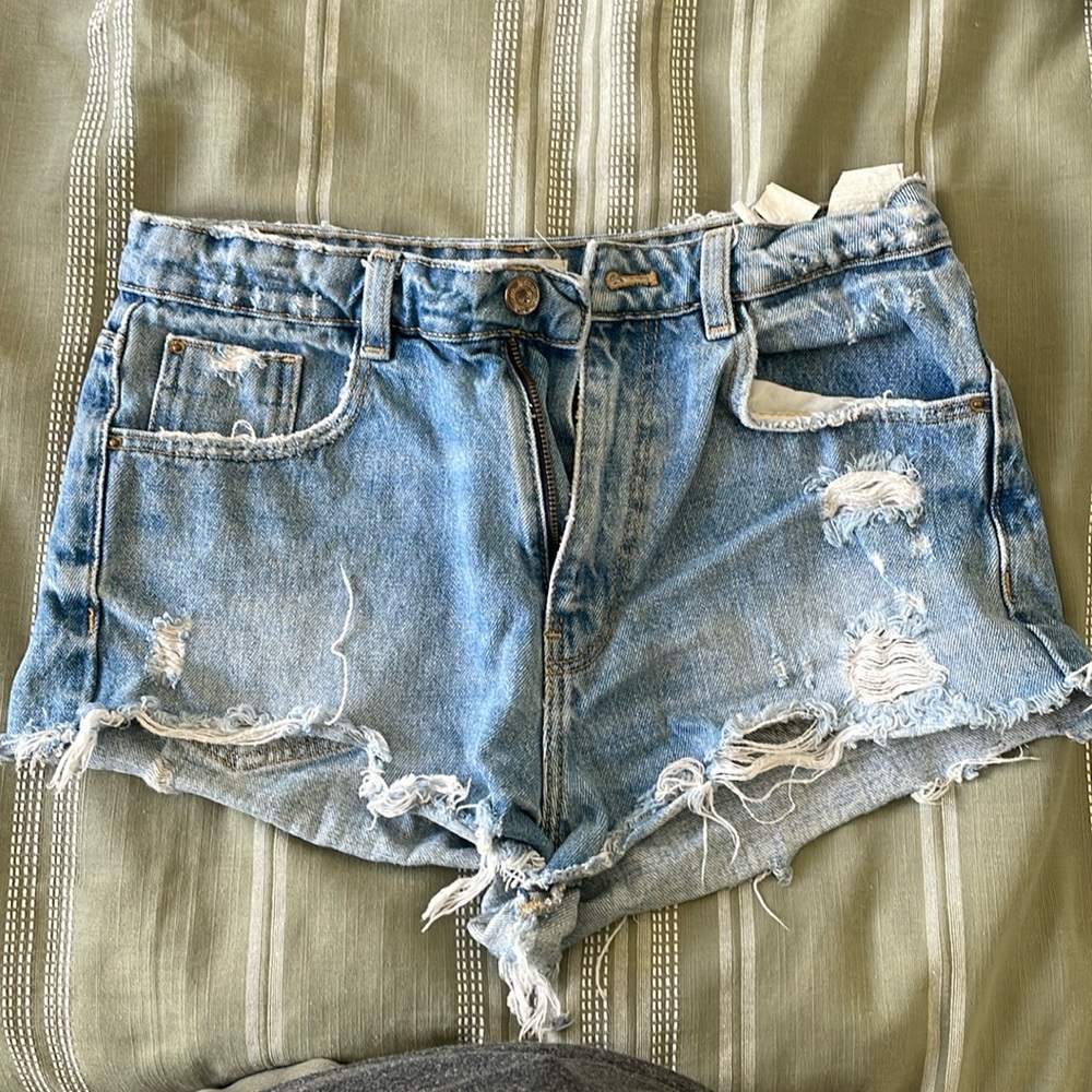 Zara denim shorts